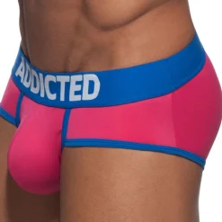 Addicted Push Up|Maillots De Bain Push Up-Slip Swimderwear Push Up Rose Fuchsia - Bleu