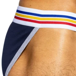 Bike Slips Tanga|Slips-Slip Tanga Coton Bleu Marine