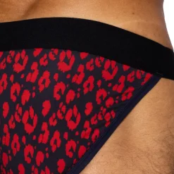 Bike Slips Tanga|Slips-Slip Tanga Coton Léopard