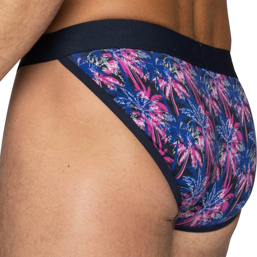 Bike Slips Tanga|Slips-Slip Tanga Coton Palm Party