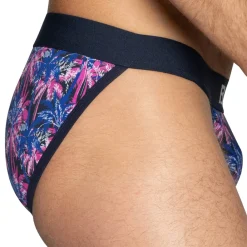 Bike Slips Tanga|Slips-Slip Tanga Coton Palm Party