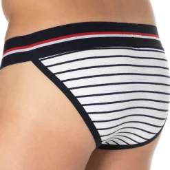 SKU Slips Tanga|Slips-Slip Tanga First Coton Marinière