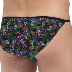 HOM Slips Tanga|Slips-Slip Tanga Funky Styles Noir