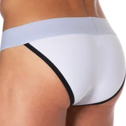 SKU Slips Tanga|Slips-Slip Tanga Logo Coton Blanc