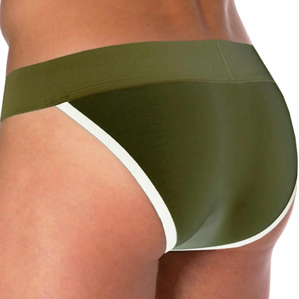 SKU Slips Tanga|Slips-Slip Tanga Logo Coton Kaki