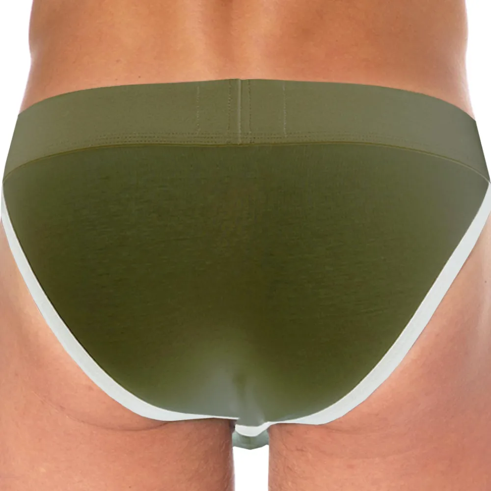 SKU Slips Tanga|Slips-Slip Tanga Logo Coton Kaki