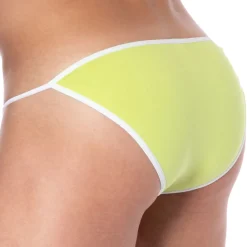 SKU Slips Sexy|Slips Tanga-Slip Tanga Mini Coton Jaune