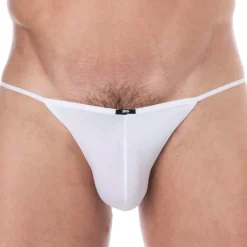 SKU Slips Sexy|Slips Tanga-Slip Tanga Mini Coton Uni Blanc