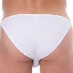 SKU Slips Sexy|Slips Tanga-Slip Tanga Mini Coton Uni Blanc