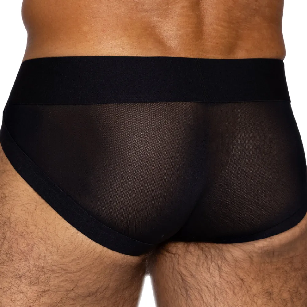 Bike Slips Sexy-Slip Tanga Power Lift Mesh Noir