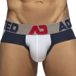 Addicted Slips-Slip Trey Coton Blanc - Marine