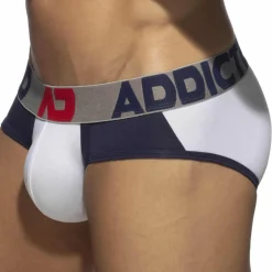 Addicted Slips-Slip Trey Coton Blanc - Marine