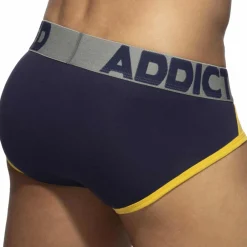 Addicted Slips-Slip Trey Coton Marine - Jaune