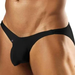 Joe Snyder Slips Sexy|Sous-Vêtements Push Up-Slip Ultra Bikini Bulge Noir