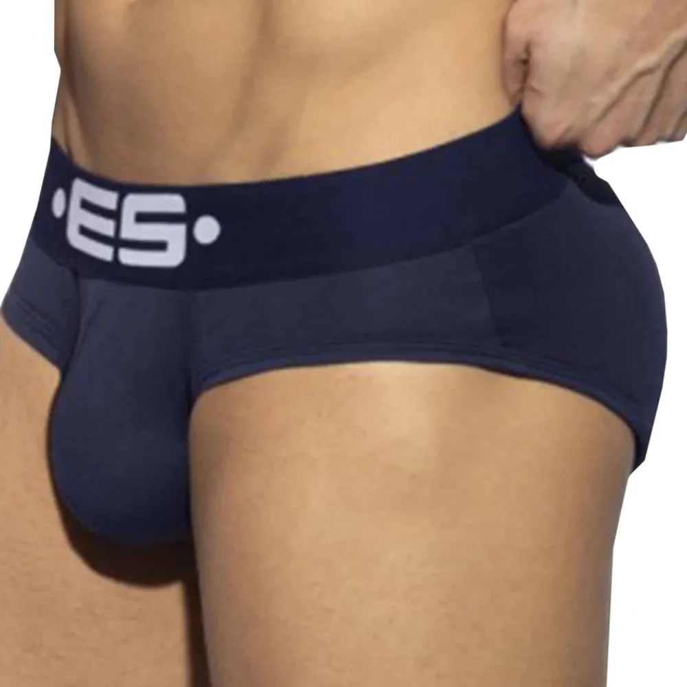 ES Collection Fesses Rondes|Slips-Slip WonderBrief Back Up Bleu Marine