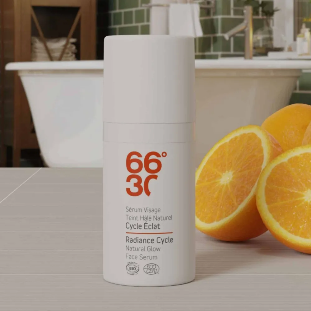 66°30 Soins Du Visage-Sérum Visage Teint Hâlé Naturel - Cycle Eclat - 30 ml