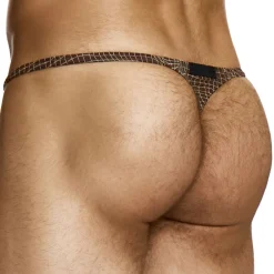 Modus Vivendi Strings-String Abstract Résille Marron