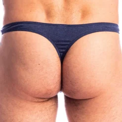 L'Homme invisible Strings-String Bikini Bleu de Chine Bleu