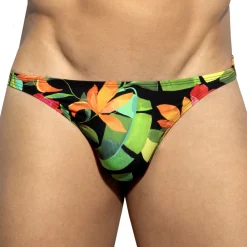 ES Collection Strings-String Bold Flowers Noir