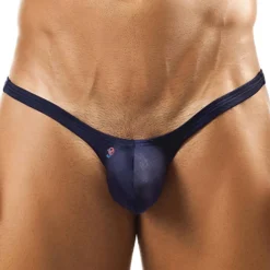 Joe Snyder Strings|Sous-Vêtements Push Up-String Bulge Bleu Marine