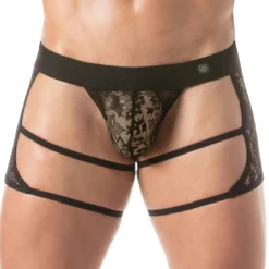 TOF Paris Strings-String Chaps en Dentelle Noir