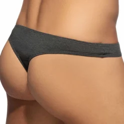 Addicted Strings-String Coton Gris Anthracite