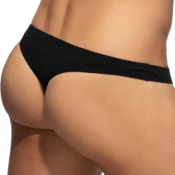 Addicted Strings-String Coton Noir