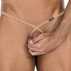 CUT4MEN Accessoires Sexy|Strings-String Crossed SP4NDEX Sable Doré