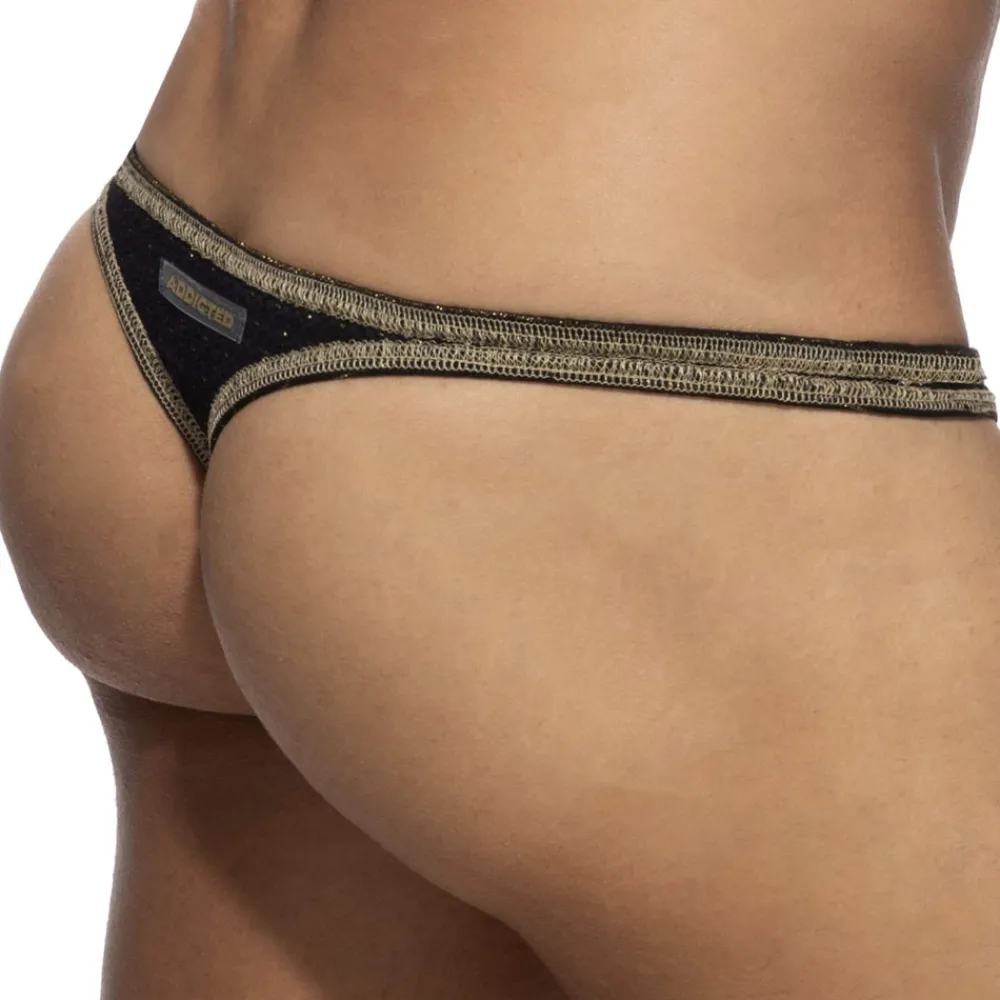 Addicted Strings De Bain-String de Bain Réversible Régal Noir