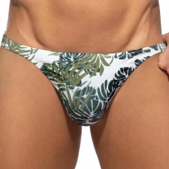 Addicted Strings De Bain-String de Bain Tropicana Kaki