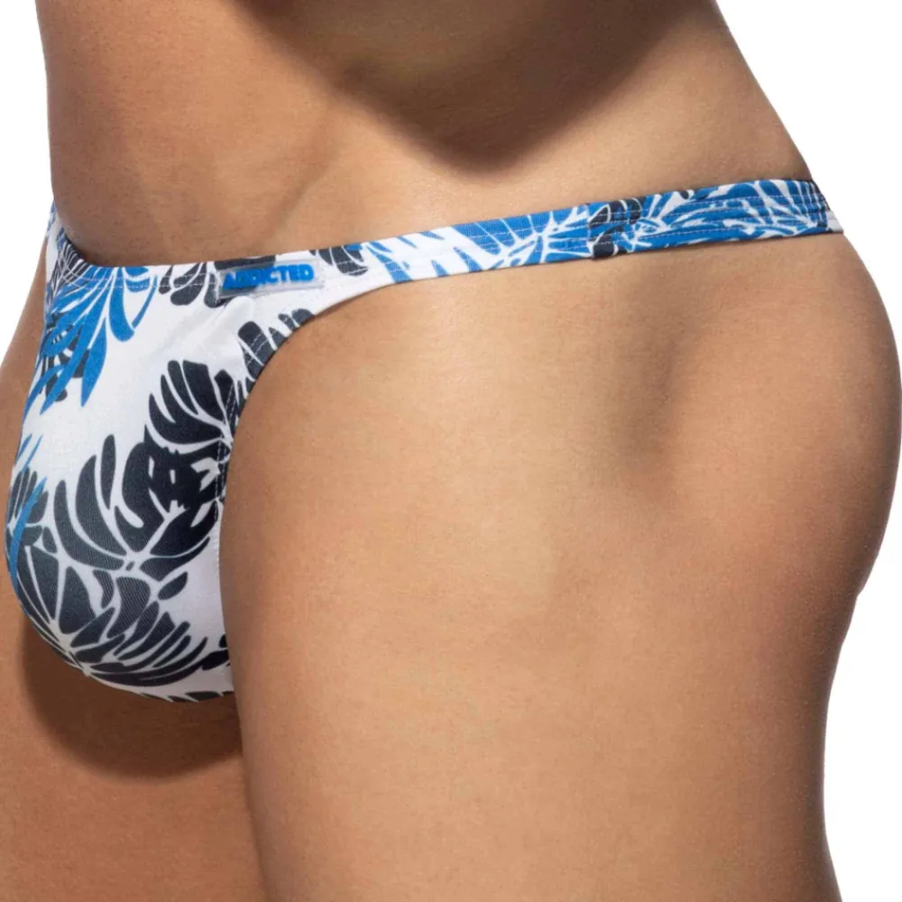 Addicted Strings De Bain-String de Bain Tropicana Bleu