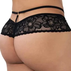 CandyMan Strings-String Dentelle 99647 Noir