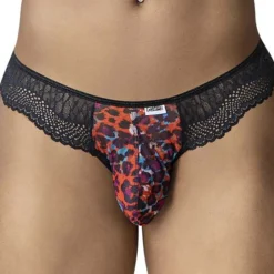 CandyMan Strings-String Dentelle Léopard