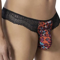 CandyMan Strings-String Dentelle Léopard