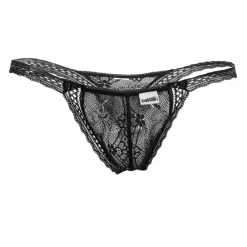 CandyMan Strings-String Double Dentelle Noir