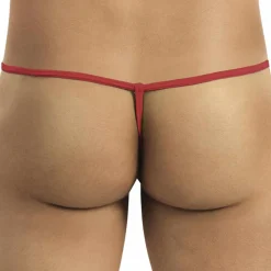 CandyMan Strings-String Ficelle Coulissant Rouge