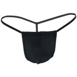 CandyMan Strings-String Ficelle Coulissant Noir