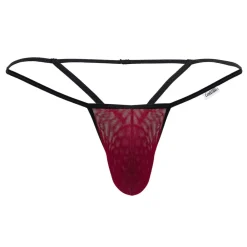 CandyMan Strings-String Ficelle Résille Bordeaux