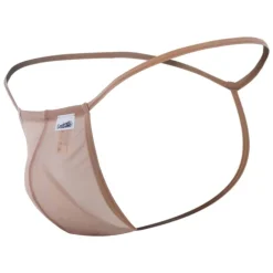 CandyMan Strings-String Ficelle Transparent Beige