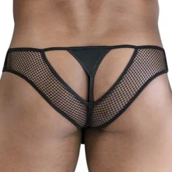 CandyMan Strings-String Fishnet Noir