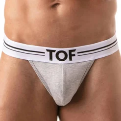 TOF Paris Strings-String French Coton Gris Chiné