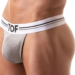 TOF Paris Strings-String French Coton Gris Chiné