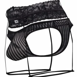 CandyMan Strings-String Jarretière Noir