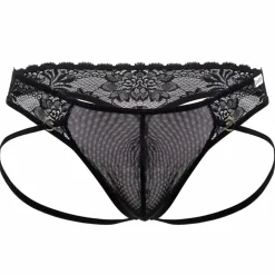CandyMan Strings-String Jock Dentelle Noir