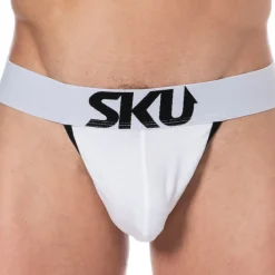 SKU Strings-String Logo Coton Blanc