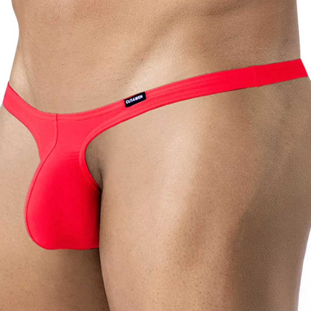 CUT4MEN Strings|Sous-Vêtements Push Up-String Micro Bulge SP4NDEX GLOW Rouge