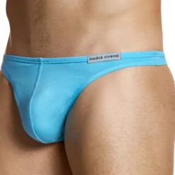 Modus Vivendi Strings-String Micro Knit Coton Turquoise
