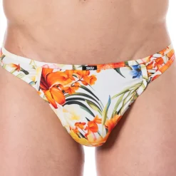 SKU Strings|Poche Ergonomique-String Microfibre Tropical Summer Blanc