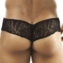 Joe Snyder Strings-String Mini Cheek Dentelle Noir