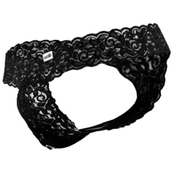 CandyMan Strings-String Peek A Boo Noir